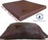Dogbed4less DIY Pet Bed Pillow, Brown MicroSuede Duvet Cover, 55X47X4 Inch - Covers Only