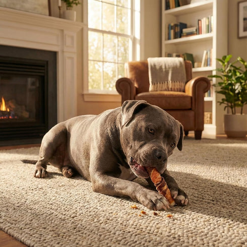 MON2SUN 6 Inch 35.27 oz (20 Count-Pack 1) Dog Treats, Triple Flavor Chicken Liver Duck and Chicken Wrapped Rawhide