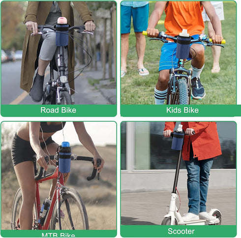 Accmor Insulated Bike Water Bottle Holders,Bike Cup Holder Keep Bottle Cool or Warm, Bike Water Bottle Cage for Kid's