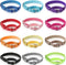 Cunno 12 Pcs Reflective Martingale Collar for Medium Dogs, Adjustable Nylon Pet Collar, Prevent Slipping Out, 12 Colors