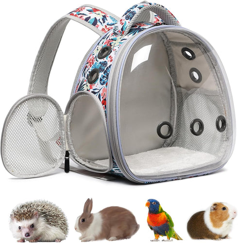 Portable Travel pet Backpack Carrier Hamster Bag Guinea Pig Bird Small Dog