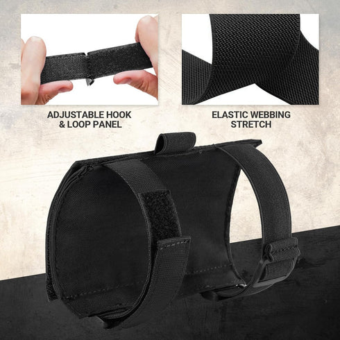 Tactical Armband Sleeve Storage Kit, QB Wrist Map Holder Arm Pouch, DOPE Card Holder for Shooting