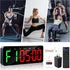 Faweskiy Count Upgraded Gym Timer Clock for Tabata/FBG/EMOM - Large Workout Clock for Home Gym with Remote Control