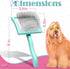 Brodie Dog Brush - Slicker Brush for Shedding and Grooming, Best for Long Haired Dogs and Pets