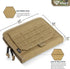 WYNEX Tactical Folding Admin Pouch, Molle Tool Bag of Laser-Cut Design, Utility Organizer EDC Medical Bag Modular