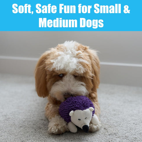 SPOT Gigglers Hedgehog Dog Toy with Giggle Sound | Textured, Plush Shake and Wiggle Hedgehog Giggle Toy for Small