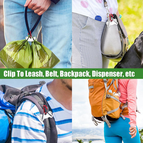 1PC Dog Poop Bag Holder, Waste Bag Carrier, Hands-Free Dog Poop Bag Holder