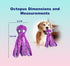 Squeaky Dog Toys, Durable Plush Puppy Toys for Small, Medium and Large Breeds, Tough Dog Toys for Boredom (Purple