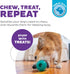 Outward Hound Double-Tuff Interactive Treat Stuffer Dog Chew Toy, Durable Dog Toy, Medium, Blue