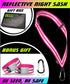 FREEMOVE Reflective SASH with 2 Bands - or - Reflective Runners Waist Belt with 4 Arm Bands > Easy to Put On/Off Reflective Gear for Guaranteed Visibility & Safety for Dog Walking, Running, Cycling