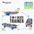 Flybar 3 in-1 Learn to Skate – Complete Skateboard for Beginners, Balance Board, Accessories, Learn Tricks Fast