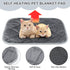 8 Pcs Self Warming Cat Mat, 16"x20" Thermal Pet Crate Pad, Washable Dog Cat Bed, Non-Slip Bottom, Gray
