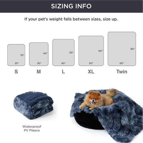 Bedsure Waterproof Dog Blankets for Large Dogs, Calming Cat Blanket for Bed Couch Protector, Washable, 60"x80", Tie-dye