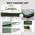 HQ4US 4LEGS 2 Sets, Dog Pee Grass with Washable Pee Pads for Dog Litter Box Large Ultra-Absorbent Artificial Grass Pads