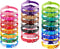 YOY 25 pcs/Set Soft Nylon Adjustable Reusable Washable Puppy Whelping ID Collars for Breeders, Neck 8" - 13"