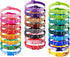 YOY 25 pcs/Set Soft Nylon Adjustable Reusable Washable Puppy Whelping ID Collars for Breeders, Neck 8" - 13"