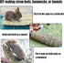 22 Chinchilla Hamiledyi Bunny Grass Mat Natural Woven Hamster Grass Bed Nest PCS Small Animal Handmade Bedding Hay Mat