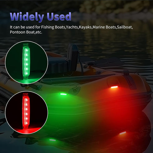 12V (1 1 RVZONE Boat Navigation Lights, Marine Boat Stern Lights for Boats Waterproof Marine Bow Lighting for Pontoon