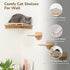 45LBS 3 Cat Wall Shelves with Non-Slips Steps, Space-Saving Mounted Cats Walls Furniture & Shelf with Washable Cushion