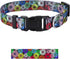 Dog Collar for Small Medium Large Dogs, Adjustable Fancy Floral Dog Collar for Puppy, Various Pattern Design Pet Collars (S, Chrysanthemum)