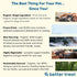 A BETTER TREAT Freeze Dried Wild Caught Salmon, Organic Grass Fed & Finished Pasture Raised Beef, Organic Chicken Dog