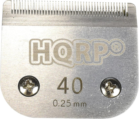 HQRP Size-40 Animal Clipper Blade - Compatible with Andis Oster Wahl GEIB Laube Aesculap Pet Grooming