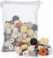 Segarty Filter Media, 12 in 1 Bio Media for Aquarium Sump Filter, Ceramic Rings Activated Carbon for Koi Fish Tank
