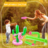 Cotiny 4 Set 4 25 Inch 16 20 Summer Inflatable Cactus Ring Toss Games Includes Pcs Large Inflatable Cactus with Pcs/