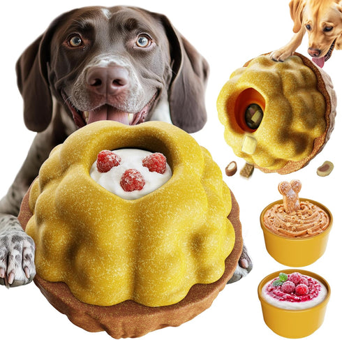 KADTC 3-in-1 Dog Frozen Treat Ball, Large Size, No-Transfer Fill & Freeze