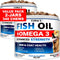(2-Pack) Omega 3 Fish Oil for Dogs - Skin and Coat Supplement - Allergy Support - Dog Anti Shedding Treats - Salmon