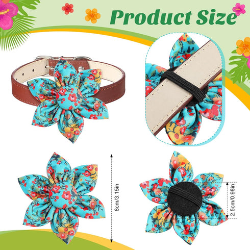36 Pieces Dog Collar Flower, Adjustable Pet Flower Collar Attachment for Small Medium Large Dogs and Cats