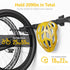 monTEK Enhanced Bike Storage Rack, Adjustable 3-Bike and 2-Helmet Hangers for Indoor Storage