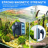 2 0.25-0.625Inch fishkeeper Aquarium Strong Magnetic Glass Cleaner Brush, Fish Tank Algae Magnet Cleaning Tool