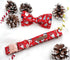 Lionheart Glory Christmas Dog Bow Collar, Santa Print Bow Tie Collar, Adjustable Gift for Large Dogs