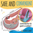 Pet Sling Carrier for Teacup & Toy Breed Puppies & Cats (Under 6lb) - Soft Pouch for Small Dogs, Red