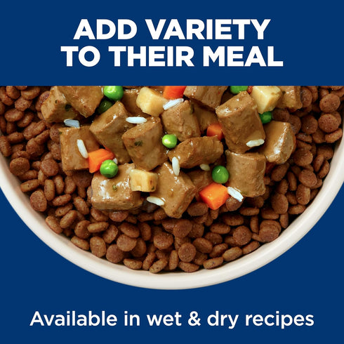 1-6 13 oz. 12-Pack Hill's Science Diet Adult Wet Dog Food, Chicken & Beef, Cans