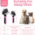 Dog Brush and Cat Brush with Deshedding Tool, Dematting Undercoat Brush for Dogs, Reduces Shedding Up to 95% (Pink