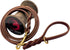 Ravenox Latigo Leather Dog Leash | Burgundy (1/2-inch x 6-feet) | USA Amish Made for Small to Medium Dogs
