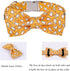 Lionet Paws Halloween Dog Collar with Bowtie - Adjustable Cute Cotton Fall Collar with Metal Buckle for Small Medium