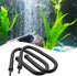 2Pcs Aquarium Flexible Rubber Wall Air Curtain Bubble Tube for Fish Tank Soft Rubber Tube Hose Oxygen Diffuser Tube