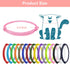16pcs Puppy ID Collars Whelping Collars Adjustable Puppy ID Bands Identification Puppy Collar for Dog Kitten Newborn Pet, Multi Coloured by BOUMUSOE