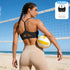 2 Pack Racerback Sports Bras - Padded Yoga Workout Tops with Mesh Panel