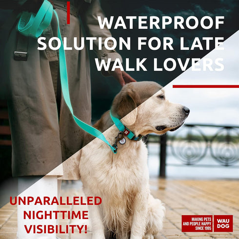 WAUDOG Waterproof Dog Leash, 4 Ft / 6 Ft, Anti-Slip for Large, Medium, Small Dogs, Heavy Duty Water Resistant