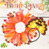 BWOGUE Dog Turkey Costume, Thanksgiving Turkey Headband with Elastic Decorative Collar for Medium Large Dogs