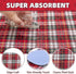 2 Pack 36"x 48" KOOLTAIL Reusable Puppy Pads, Washable Pee Pads for Dogs-Waterproof Non-Slip Plaid Puppy Training Pads