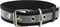 Reflective Dog Collar, Cotton Web/Leather, 18" Long, 3/4" Wide, Fits 12"-16" Neck, Poodle, Spaniel