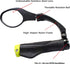 Hafny Stainless Steel Lens Handlebar Bike Mirror, Bicycle Rearview Safety Reflector, HF-MR081
