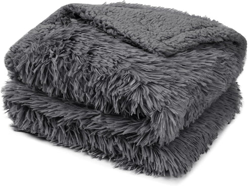 PetAmi Waterproof Dog Blanket for Small Medium Dogs, Calming Fleece Cat Blanket, Couch Protector Washable Sherpa Faux
