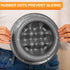 The Niner Slow Feed Bowl, Raised Peaks to Slow Down Eating, Fits Elevated Feeders, Holds up to 2 Cups, Gunmetal Grey