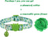 BoomBone Cat Flower Collar for St Patricks Day, Breakaway Puppy Charms, Irish Pet Accessories